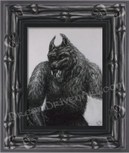 framed werewolf print example picture