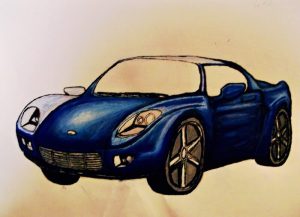 drawing-a-car-adding-color-with-prismacolor-markers
