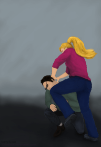 Self Defense Book Cover Final Image of man and woman